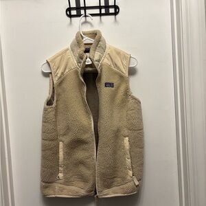 Cream Sherpa Patagonia Vest